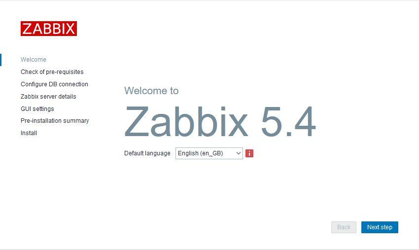 zabbix setup